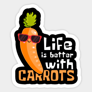 Carrot Chronicles: Life Is Better With Carrots Sticker